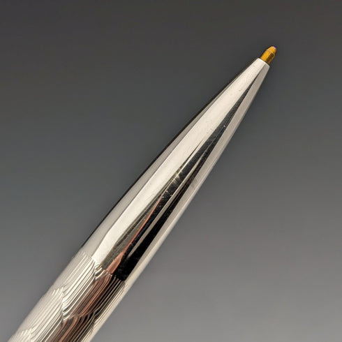 約 1970 年英國復古 Yard O' 紅色純銀自動鉛筆和原子筆